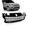 G-PLUS Front Hood Center Grille Grill Compatible with Range Rover Sport 2014-2017 LR054766, LR044120