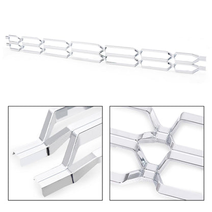 G-PLUS Grille Insert, Compatible with Chevy Silverado 1500 2016 2017 2018 Chrome Grille Kit Snap On(Sliver)