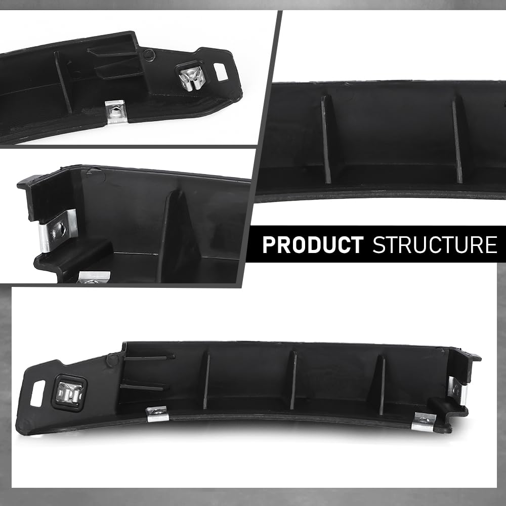 G-PLUS Front Left LH Bumper Cover Support Lower Bracket Compatible with Buick Envision 2016 2017 2018 2019 2020 22905948, GM1026101 Black