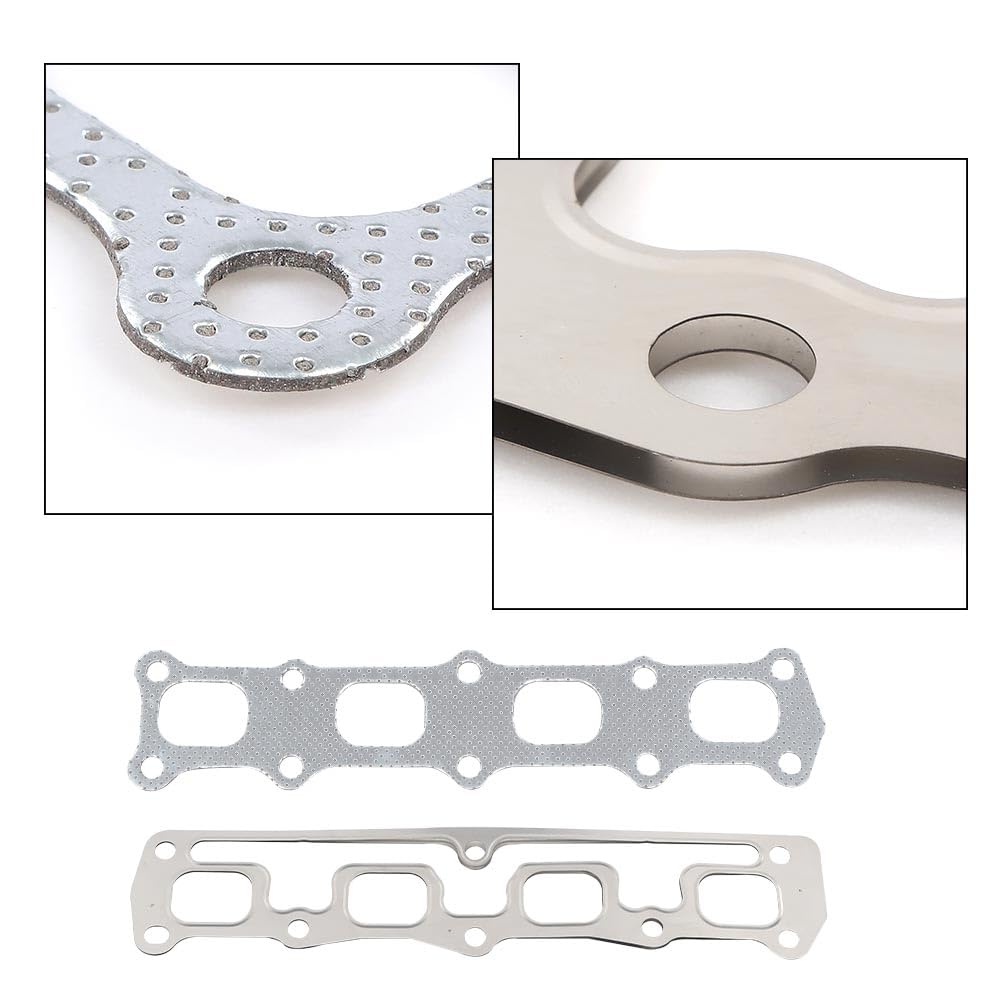 G-PLUS Head Gasket Set Bolts Compatible with 2011-2014 Chrysler 200/Fit 2008-2014 Dodge Avenger/Fit 2007-2009 Dodge Caliber/Fit 2007-2017 Jeep Compass Patriot HS26332PT HS26332PT-1 (61-Piece Set)