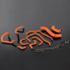 G-PLUS Silicone Radiator Coolant Tube Hose Kit Clamps Compatible With Subaru Impreza WRX MK10 GRB/GH 2008 2009 2010 2011,Dark Orange