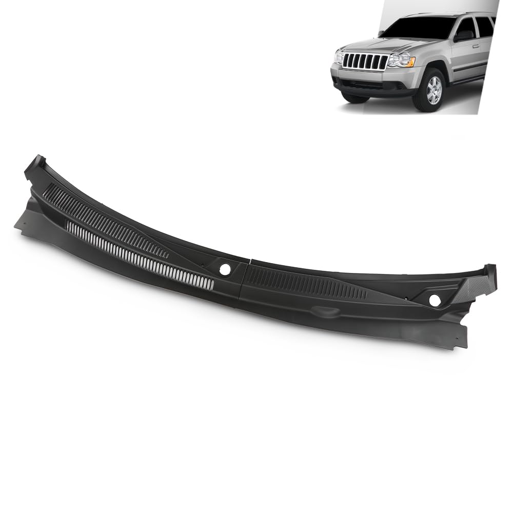 G-PLUS Windshield Wiper Cowl Panel Cover Replacement Compatible with Jeep Grand Cherokee 2006-2010 2Pcs 55156853, 55156852