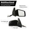 G-PLUS Rear View Mirror w/o Blind Spot Right Side Glossy Black Compatible with Benz GLE (W166)/GLS (X166) 2015-2019,Fit Benz GL (X166) 2012-2019,Fit Benz M (W166) 2012-2016 1668108300 1668108500