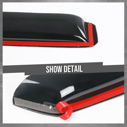 G-PLUS in-Channel Auto Vent Window Visor 4pcs Compatible with Dodge Ram 1500 Crew Cab 2019-2025 Not Fit Classic Body Style or Quad Cab in-Channel Rain Guards Smoke