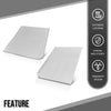 G-PLUS Galvanised Front Floor Mat Fit Ford F100 F150 F250 F350 1967-1979 / Bronco 1978-1979 1st Row Truck Accessories Cargo Liners All Weather Protection 2PCS Sliver Alfombras para Carro