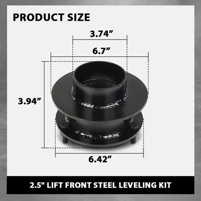 G-PLUS 2.5" Lift Front Steel Leveling Kit Compatible with Dodge Ram 1500 1994-2001,Fit Dodge Ram 2500 1994-2013, Fit Dodge Ram 3500 1994-2012 (4WD Only)