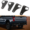 G-PLUS Square Tubing Air Ride Brackets Ladder Bar Mounting Parallel 4 Link Tabs 2"