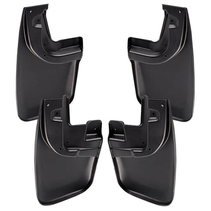 G-PLUS Heavy Duty Molded Mud Flaps Compatible with Toyota Tacoma w/Fender Flares 2005-2015 4PCS Mud Guards Splash Front & Rear Mudguards Black