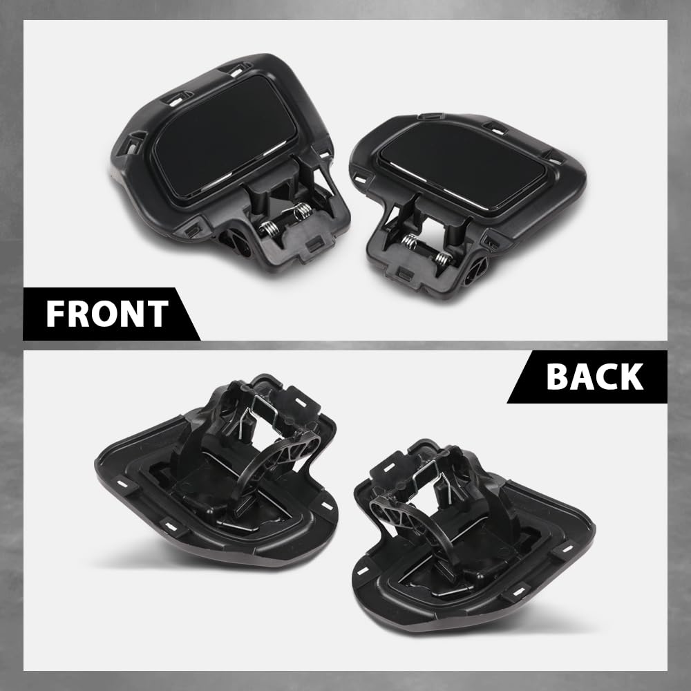 G-PLUS HeadLight Washer Cover Powerwash Cap 1 Pair LH+RH Compatible with Range Rover Evoque 2012-2017