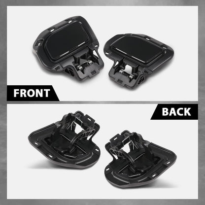 G-PLUS HeadLight Washer Cover Powerwash Cap 1 Pair LH+RH Compatible with Range Rover Evoque 2012-2017