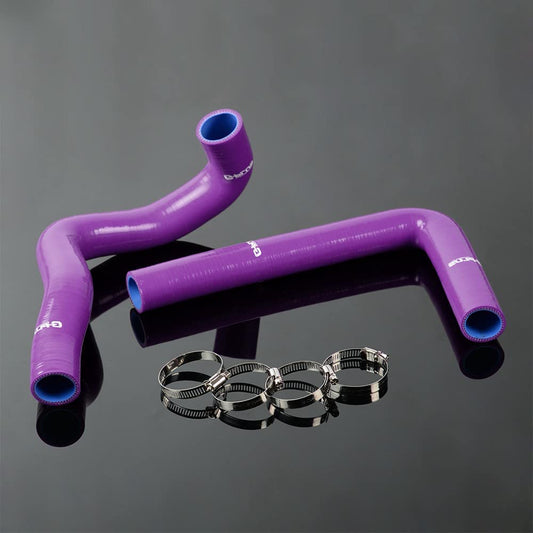 G-PLUS Silicone Radiator Coolant Hose Kit Clamps Compatible With 1997-2002 Toyota Supra JZA80 2JZ-GTE Turbo VVTI,Purple