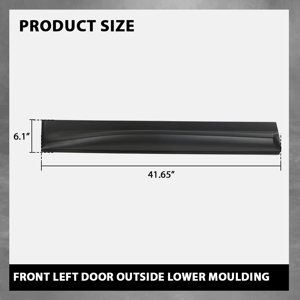 G-PLUS Front Left Door Outside Lower Moulding Compatible with Range Rover Sport 2010-2013