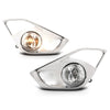 G-PLUS Bumper Fog Lights Lamps+Switch+Sliver Cover Bezels Compatible with Toyota Avalon 2013-2015 812200W040, 8122008020, 812100W050, 8121008020, 5212807040, 5212707060, TO2592124, TO2592133 White