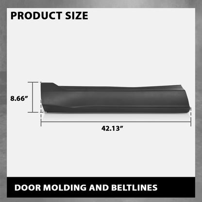 G-PLUS Front Left Door Molding and Beltlines, Compatible with Ford Edge SPOR/ST/ST-Line/Titanium 2015-2023, Driver Side, FT4Z5820879AA, FO1304110