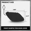 G-PLUS Front Bumper Towing Cover Tow Hook Cover Compatible with Benz W205 C-Class C200/220/250/300/350/400 2015-2018 A2058850324