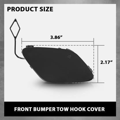 G-PLUS Front Bumper Towing Cover Tow Hook Cover Compatible with Benz W205 C-Class C200/220/250/300/350/400 2015-2018 A2058850324