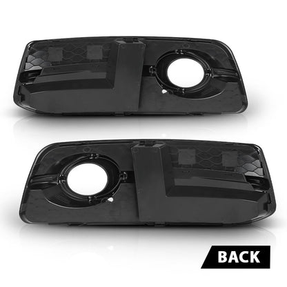 G-PLUS Pair Front Fog light Cover Grills, Compatible with Audi Q5 8R 2009-2012 W/S-Line Pkg, Left Driver & Right Passenger Side 2PCS, 8R0807681E, 8R0807682E