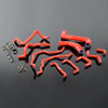G-PLUS Silicone Radiator Coolant Hose Kit Clamps Compatible With Subaru Impreza STI MK10 GRB GH 2008 2009 2010 2011 Red