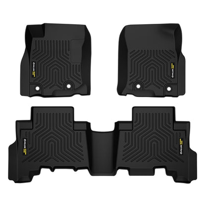 G-PLUS TPE Cargo Liners Compatible with Toyota 4Runner 2013-2023/Fit Lexus GX460 2014-2023, 1st & 2nd Row 3pcs Mats All Weather Floor Liners Interior Accessories