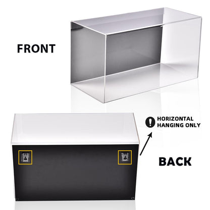 G-PLUS Boxing Glove Display Case Baseball Mitt UV-Protected Display Case Wall Mount Horizontal Show Case Acrylic(Not Suitable for Vertical Hanging)