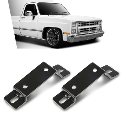 G-PLUS Front Sway Bar Brackets Lowered Compatible with Chevy C10 GMC Truck 1973-1987