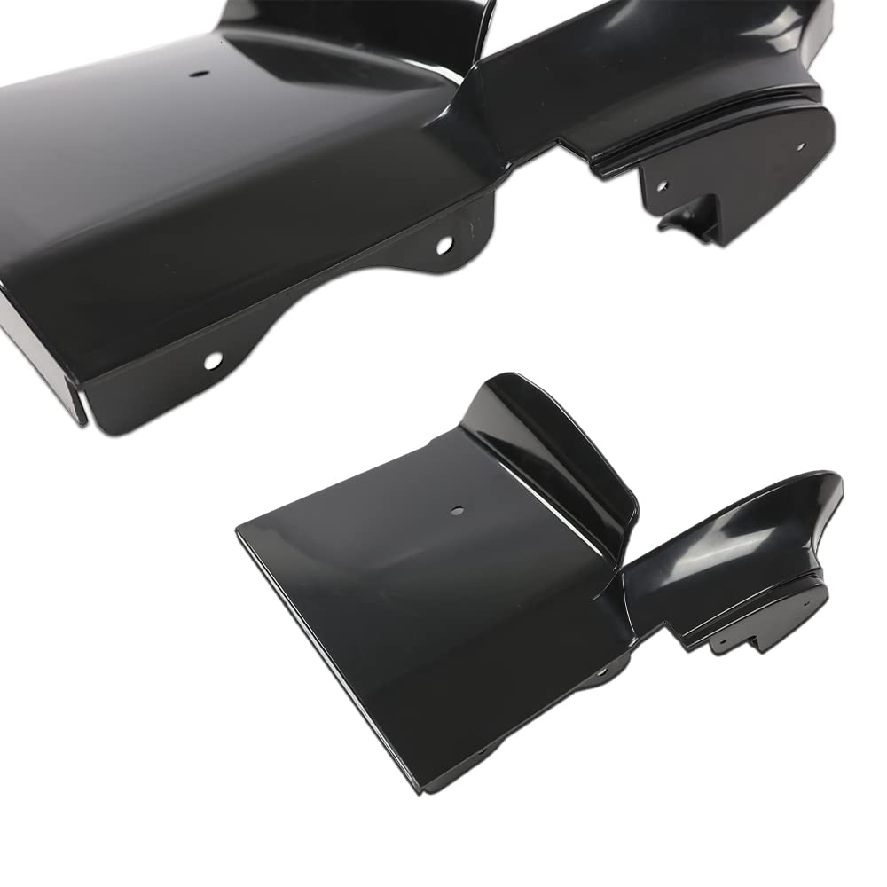 G-PLUS Front Bumper Fillers Set Compatible With 1979-1985 Eldorado 4pcs Black Painted Front Bumper Fillers