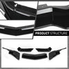 G-PLUS Front Bumper Lip Splitter Compatible with Chevy Corvette C8 All Model 2020-2024 Black
