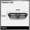 G-PLUS Front Bumper Grille Assembly, Compatible with Subaru Legacy 2018-2019, Light Gray, 91121AL18A, SU1200180 Light Gray