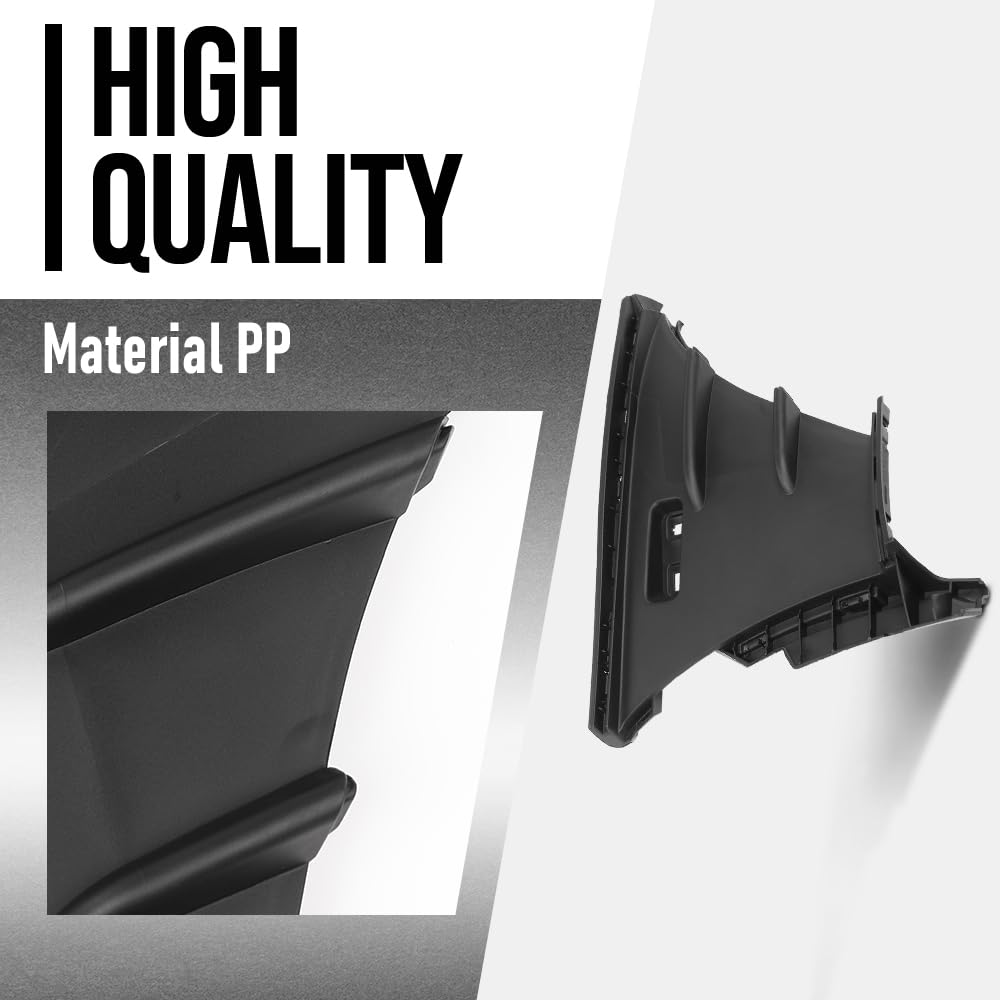 G-PLUS Front Right Side Lower Bumper Air Shield Compatible with Benz A220 & A35 AMG 2019 2020 2021 2022 With AMG Package 1778853903, MB1039211 Black