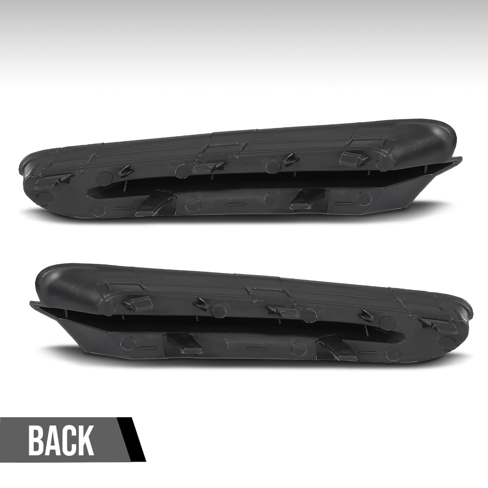 G-PLUS Driver & Passenger Side Headlight Lower Molding Bumper Trim Compatible with Buick Encore Sport Touring 2016, Fit Buick Encore 2013 2014 2015 2016 95235063, 95235062, GM1047107, GM1046107 Black