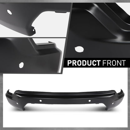 G-PLUS Front Bumper Face Bar Compatible with GMC Sierra 1500 2019-2021,Fit for Models with Park Assist Only, NOT Fit for Base Models Black