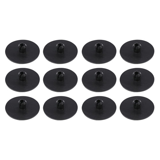 G-PLUS 12PCS 2" Leaf Spring End Tip Pad Compatible with Most Pickup Trucks, Anti Squeak Insert Cushion, Plastic Silencer Block Round