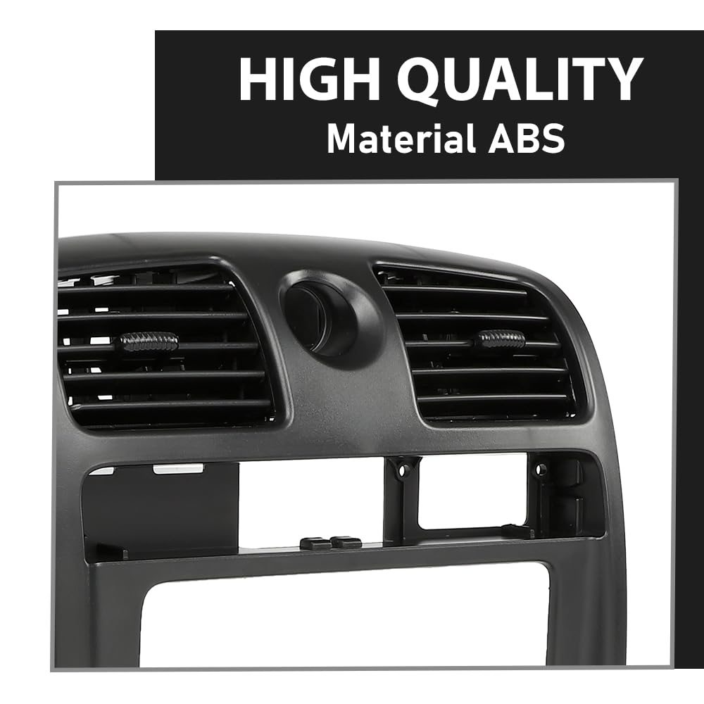 G-PLUS Radio Dash Bezel Trim Panel Compatible with Chevy Colorado GMC Canyon 2004-2012 Black