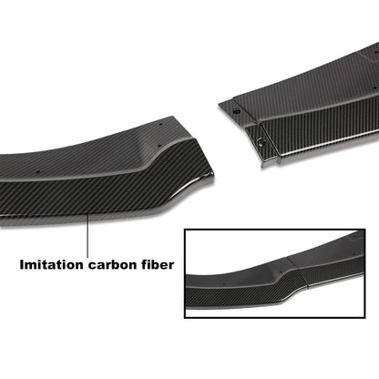 G-PLUS Front Bumper Lip Spoiler Splitter Compatible with 2006-2007 Subaru Impreza WRX STI All Models CS2 Style PP Black Unpainted Front Bumper Lip Dam Chin Splitter Protector