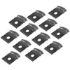 G-PLUS 1" Tall Rocker Molding Clips and Screw Set - 12 Pieces Compatible with GM Models Chevy 1962 1963 1964 1965 1966 1967 with Wide Style Rocker Panel Moldings