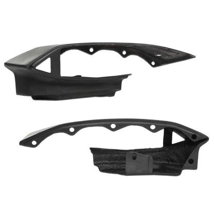 G-PLUS Rear Fiberglass Bumper Filler Compatible with Cadillac Deville 1980-1992/ Fit for Cadillac Fleetwood 1980-1992 /Fit Cadillac Brougham 1980-1992 Black Bumper Filler Set of 4