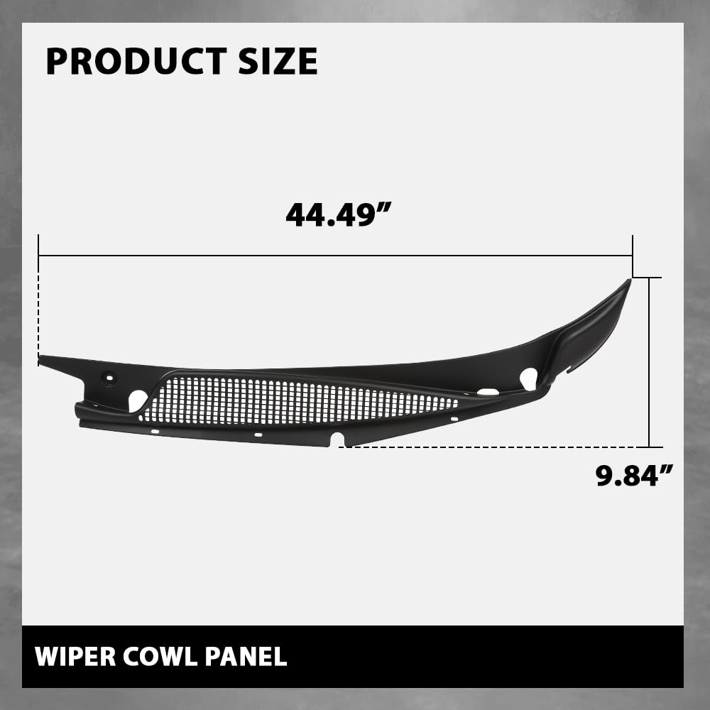 G-PLUS Windshield Wiper Cowl Vent Cover Left Side Compatible with Chevy Express 1500 2500 3500 Van 1996-2017,Compatible with GMC Savana 1500 2500 3500 Van 1996-2017 25826329