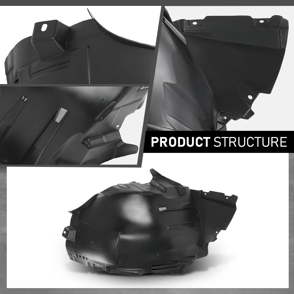 G-PLUS Front Right Fender Liner Inner Assembly, Compatible with Benz GLE350d GLE450 4Matic 2016/ GLE43 GLE63 2016-2019, Passenger Side, 2926900130, MB1249194
