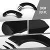 G-PLUS 4pcs Fender Flares w/Front Canards Compatible with Chevy Camaro ZL1 Only 2010-2015 MB Style Front & Rear Black