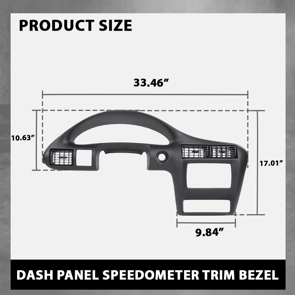 G-PLUS Dash Panel Speedometer Trim Bezel Compatible with Chevy Cavalier 2000-2005 22698064