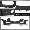 G-PLUS Front Upper Bumper Cover W/Sensor Holes Compatible with Cadillac XT5 2017-2019 With Sensor Holes GM1000A14 Black
