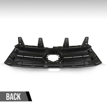 G-PLUS Front Bumper Upper Grille Compatible with Toyota Highlander 2017 2018 2019 531010E230 Chrome Black
