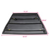 G-PLUS Black Lock Truck Bed Tonneau Cover 4-Fold 5.5FT Compatible with 2009 2010 2011 2012 2013 2014 Ford F150 Black