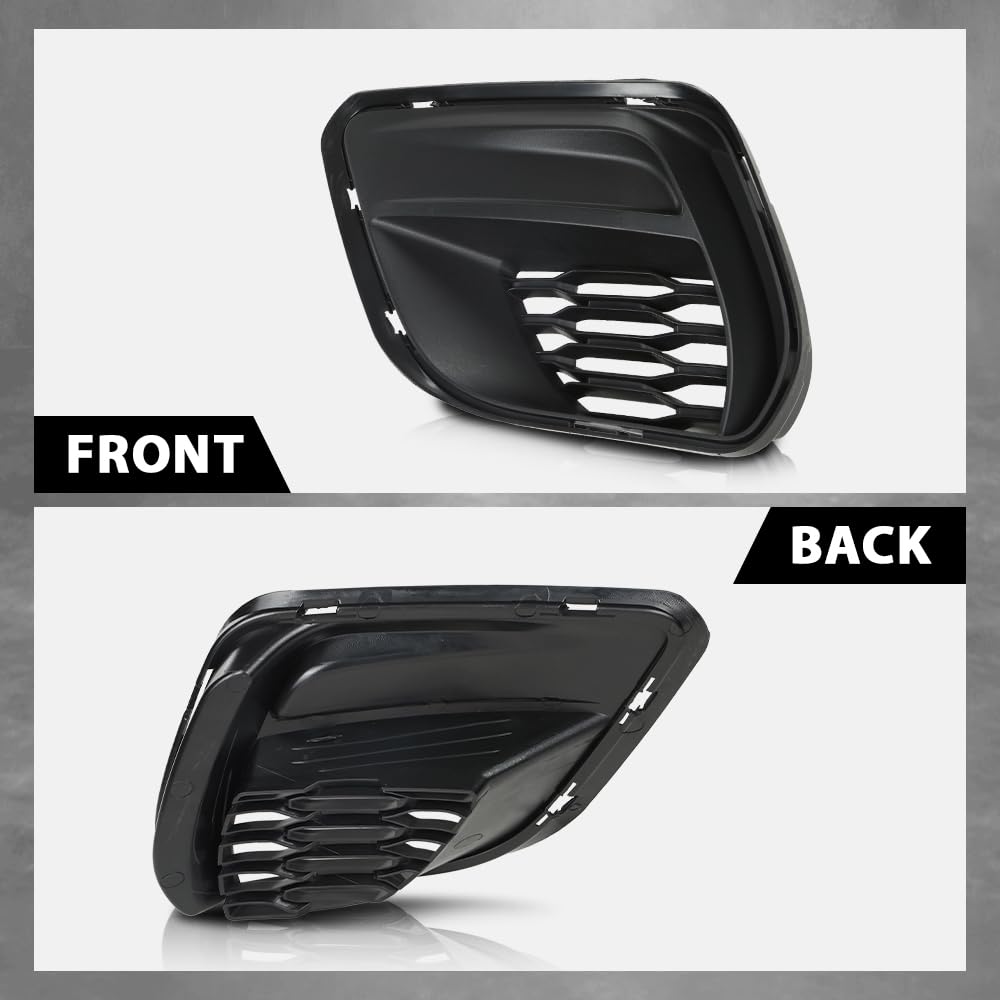 G-PLUS Front Left Bumper Fog Light Cover Compatible with Dodge Charger 2020-2023 Black