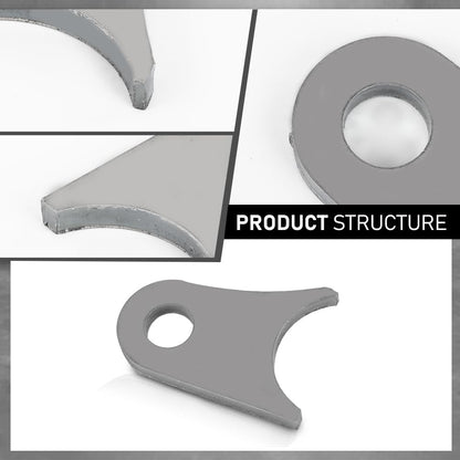 G-PLUS 4-pack Weld On Shock Tab/Shock Mount Tube Mounts Compatible with Tubes 1.5" Fit 1.25"-2" Tube Diameter