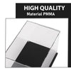 G-PLUS Clear Boxing Glove Display Case Football Glove Display Case for Full Size Boxing Wall Mount Self-Assembly, Black Base Riser Stand