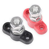 G-PLUS Junction Block Power Post Set Red & Black Insulated Terminal Stud 3/8" Stainless Terminal Distribution Block Battery Wire Power Distribution Terminal Block
