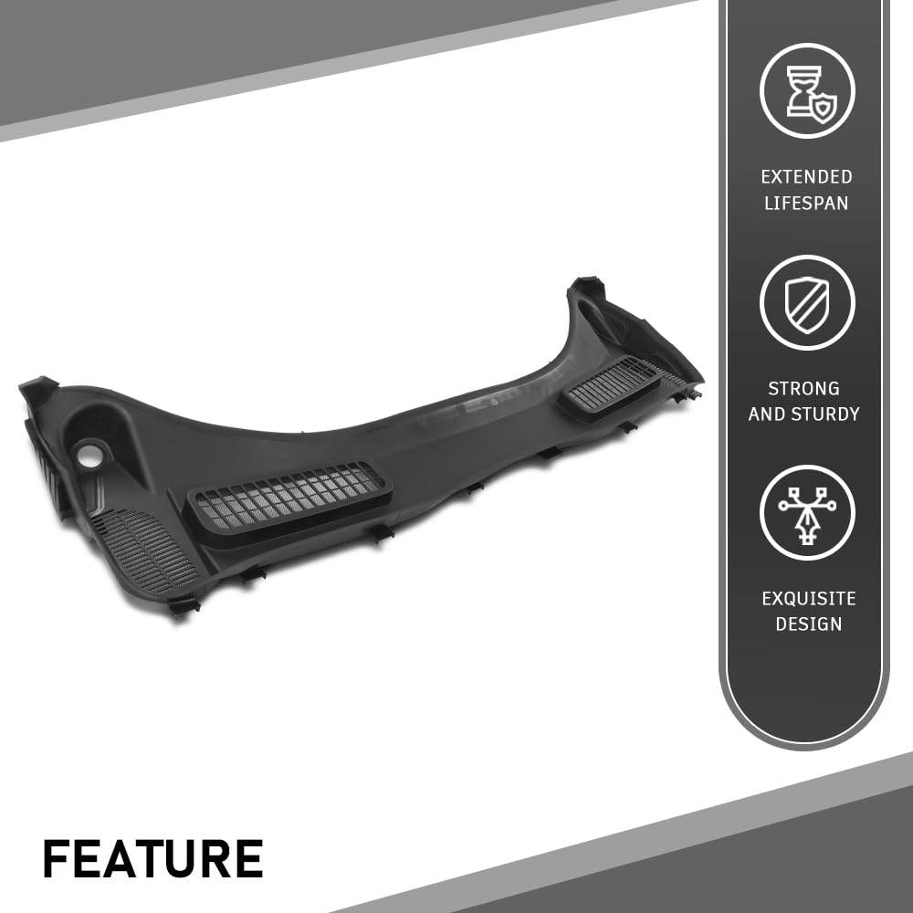 G-PLUS Windshield Wiper Cowl Panel Grille Set Compatible with Ford F250 F350 F450 F550 Super Duty 2017-2022 HC3Z-25022A68-AB