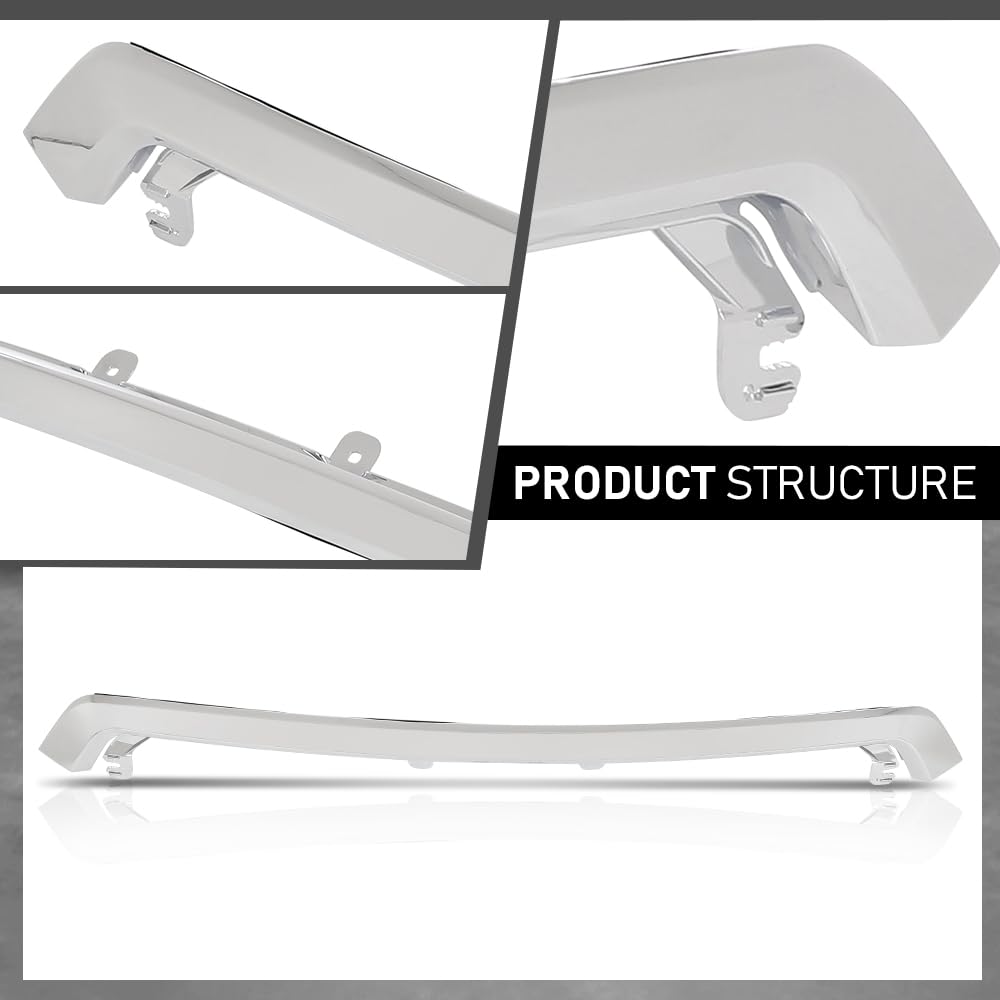 G-PLUS Hood Molding Trim Moulding Chrome Compatible with Subaru Forester 2017-2018 91121SG210, 91121SG211