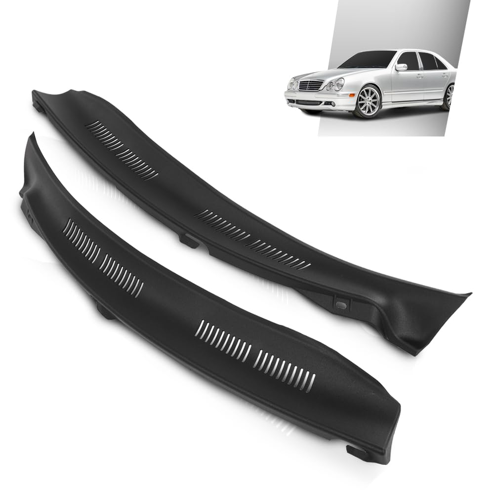 G-PLUS Windshield Wiper Cowl Screen Cover Pair Compatible with Benz W210 E-Class E320 E300 E430 1995-2003 2108311058, 2108310958